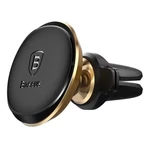 Kép 2/8 - Baseus Magnetic Air Vent Car Mount Holder with cable clip Gold