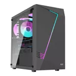 Kép 1/9 - Computer case Aigo AL390 + RGB fan (black)