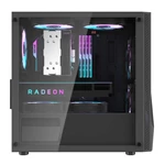 Kép 3/9 - Computer case Aigo AL390 + RGB fan (black)