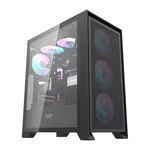 Kép 1/10 - Computer case Darkflash DRX70 MESH + 4 RGB fans (black)