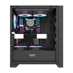 Kép 5/10 - Computer case Darkflash DRX70 MESH + 4 RGB fans (black)