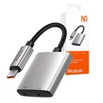 Kép 3/3 - 2in1 audio adapter Mcdodo CA-5570 2in1 USB-C 2x USB-C-re