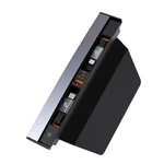 Kép 6/9 - Hub Baseus T-Space z kablem USB-C do Lightning dla Tesla (czarny)