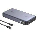 Kép 2/3 - UGREEN PB205 powerbank 25000mAh, USB + 2x USB-C, 145W PD (szürke)