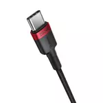 Kép 3/10 - Cable Baseus Cafule USB-C to USB-C 100W,1m, 2psc (Red Black, Grey Black)