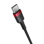 Kép 3/10 - Cable Baseus Cafule USB-C to USB-C 100W,2m, 2psc (Red Black, Grey Black)