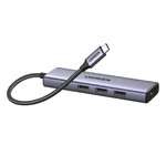 Kép 3/3 - UGREEN CM511 hub/adapter, 3x USB, USB-C, HDMI 4K 30Hz, PD 100W (szürke)