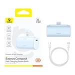 Kép 8/9 - Powerbank baseus Compact USB-C 5000mAh, 20W (blue)
