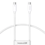 Kép 1/8 - gyors töltőkábel Baseus Superior 2 USB-C USB-C 240W, 1,8m (fehér)