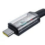 Kép 5/9 - Fast Charging Cable Baseus Crystal Shine USB-C to USB-C 100W, 1,5m, 20Gb (black)