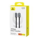 Kép 7/9 - Fast Charging Cable Baseus Crystal Shine USB-C to USB-C 100W, 1,5m, 20Gb (black)