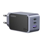 Kép 1/2 - UGREEN Nexode Air fali töltő, 65W, USB + 2x USB-C (szürke)