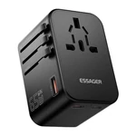 Kép 1/3 - Essager ECT65-LT01-Z utazós fali töltő, 65W (fekete)