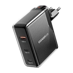 Kép 2/4 - Essager ECT2CA-ZXB01-Z GaN USB-A, 2xUSB-C 100W fali töltő (fekete)