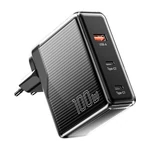 Kép 3/4 - Essager ECT2CA-ZXB01-Z GaN USB-A, 2xUSB-C 100W fali töltő (fekete)