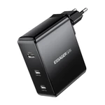 Kép 2/4 - Essager ECT2CA-MQB01-Z 2xUSB-C, USB-A, 140W hálózati töltő (fekete)