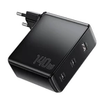 Kép 3/4 - Essager ECT2CA-MQB01-Z 2xUSB-C, USB-A, 140W hálózati töltő (fekete)