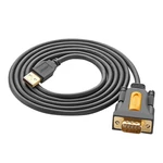 Kép 2/3 - UGREEN CR104 USB-DB9 RS-232 kábel, 2m (fekete)