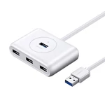 Kép 1/2 - UGREEN CR113 hub, 4x USB 3.0 5Gbps, 1m (fehér)