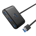 Kép 2/3 - UGREEN CR113 hub, 4x USB 3.0 5Gbps, 1m (fekete)