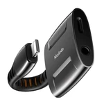 Kép 2/4 - Lightning Lightning + AUX 3,5 mm-es mini jack adapter, Mcdodo CA-6340 (fekete)