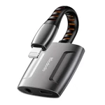 Kép 3/4 - Lightning Lightning + AUX 3,5 mm-es mini jack adapter, Mcdodo CA-6340 (fekete)