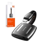 Kép 4/4 - Lightning Lightning + AUX 3,5 mm-es mini jack adapter, Mcdodo CA-6340 (fekete)
