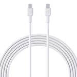 Kép 1/3 - Aukey CB-NCC2 USB-C-USB-C kábel, 60W, 1,8m (fehér)