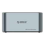 Kép 1/3 - Orico dokkolóállomás 2,5" / 3,5" HDD / SSD, 5Gbps, USB-C-ről USB-C/A-ra, klónozási funkcióval (fekete)
