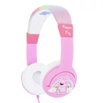 Kép 1/4 - Wired headphones for Kids OTL Peppa Pig Glitter (pink)
