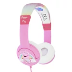 Kép 2/4 - Wired headphones for Kids OTL Peppa Pig Glitter (pink)