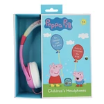 Kép 4/4 - Wired headphones for Kids OTL Peppa Pig Glitter (pink)