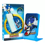 Kép 4/5 - Magnetic powerbank OTL 5000 mAh, USB-C 15W, Sonic The Hedgehoh with stand (blue)