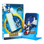 Kép 4/5 - Magnetic powerbank OTL 5000 mAh, USB-C 15W, Sonic The Hedgehoh with stand (blue)
