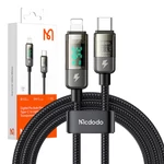 Kép 4/4 - Mcdodo CA-3600 USB-C Lightning kábel, automatikus kikapcsolás, 36W, 1.2m (fekete)