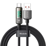 Kép 1/4 - Mcdodo CA-3630 USB-A to USB-C cable, auto power off, PD 100W, 1.2m (black)