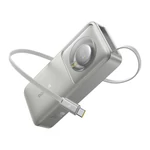 Kép 2/5 - Baseus Free2Pull powerbank kábellel, 10000mAh, 30W (szürke)