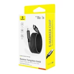Kép 3/5 - Baseus Tungsten Gold Charging Cable USB-C to USB-C 100W 1m (black)