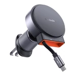 Kép 2/5 - Wireless car charger with retractable USB-C cableMcdodo CH-3000, 15W (black)