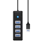 Kép 2/2 - Orico Hub USB to 4x USB 3.0, 5 Gbps, 0.15m (Black)