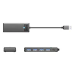 Kép 2/2 - Orico Hub USB-A to 4xUSB-A 3.0 - black