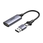 Kép 1/2 - UGREEN CM489 HDMI digitális rögzítő kártya, 4K 60Hz, USB + USB-C