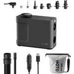 Kép 1/8 - Portable compressor, pump HOTO QWCQB002 (3x 2500 mAh, 150 PSI, 350 L, 12V)