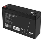 Kép 4/5 - Maintenance-free AGM VRLA Battery Green Cell AGM39 6V 7.2Ah (for alarm system, cash register, toy)