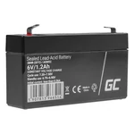Kép 1/5 - Maintenance-free AGM VRLA Battery Green Cell AGM52 6V 1.2Ah (for alarm system, cash register, toy)