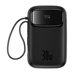 Kép 1/9 - Baseus QPow 2 powerbank, 10000mAh, 30W, 2xUSB-C (fekete)