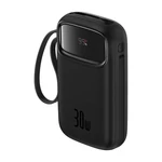 Kép 3/9 - Baseus QPow 2 powerbank, 10000mAh, 30W, 2xUSB-C (fekete)