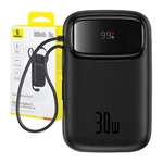 Kép 9/9 - Baseus QPow 2 powerbank, 10000mAh, 30W, 2xUSB-C (fekete)