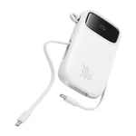 Kép 5/9 - Baseus QPow 2 powerbank, 10000mAh, 30W, 2xUSB-C (fehér)