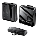 Kép 3/3 - Wireless microphone x2 Vention NCBB0 USB-C (black)